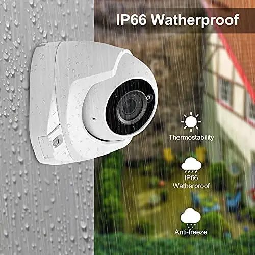 Anpviz 5mp ip camera Turret outdoor/home mini ip camera Built in Audio/Mic cctv camera security Night Vision 120dB WDR IP66