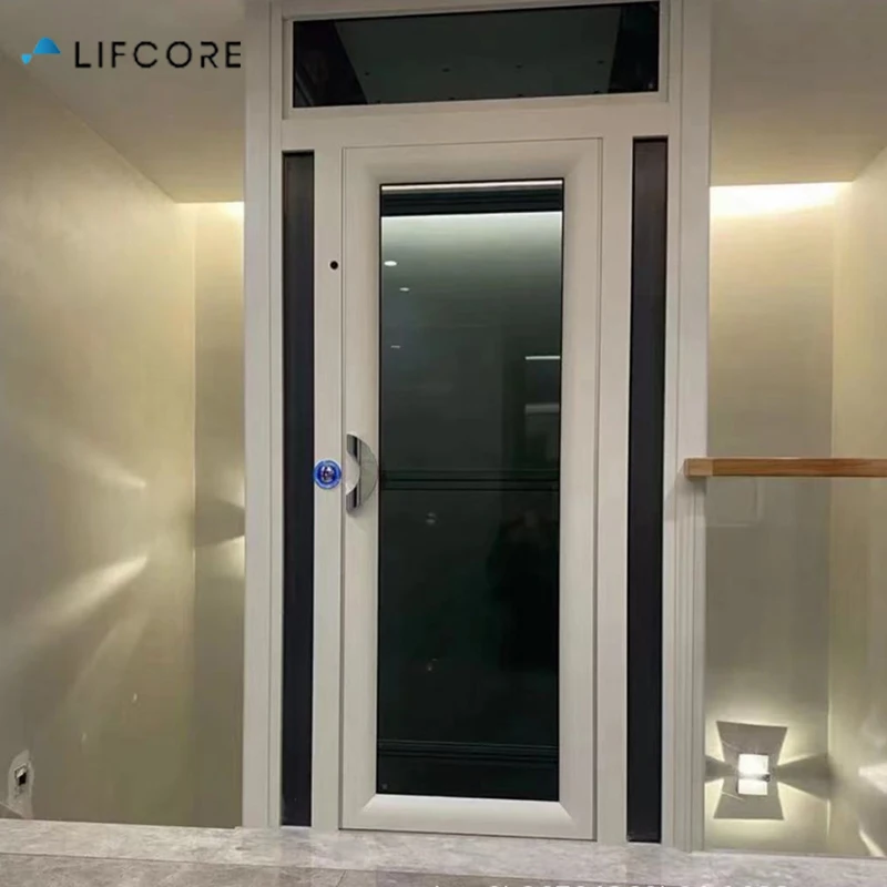 Lifcore silent pit less mini elevator small home lift with intelligent lock key