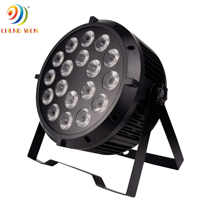 IP65 waterproof High Quality Par Light Stage Lighting dmx 18pcs*10W RGBW 4in1 led flat slim par light