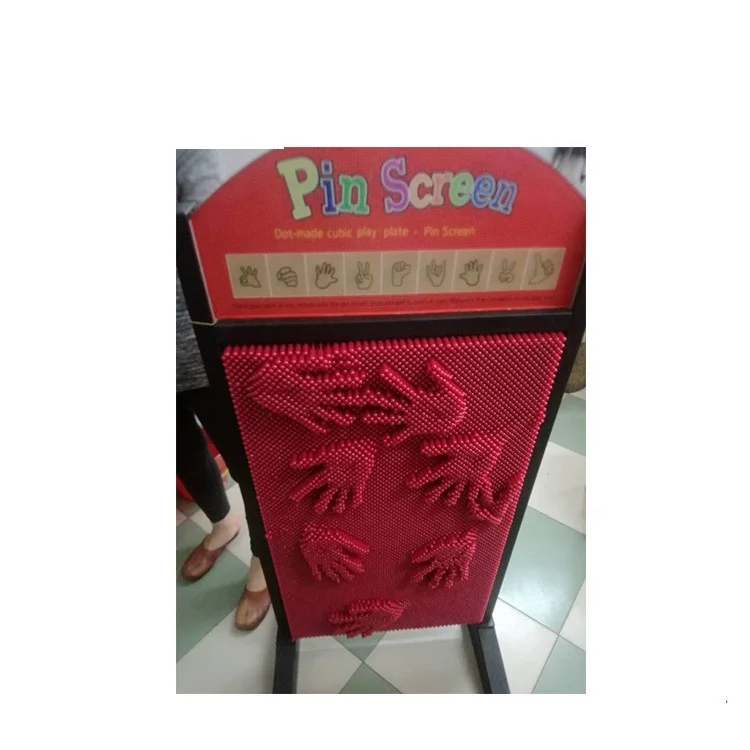 Indoor Kid Playground Kids Educational Game Plastic Pin Screen