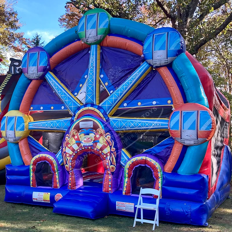 Коммерческие надувные колеса обозрения лунная походка детский надувной замок Комбинированный дом
