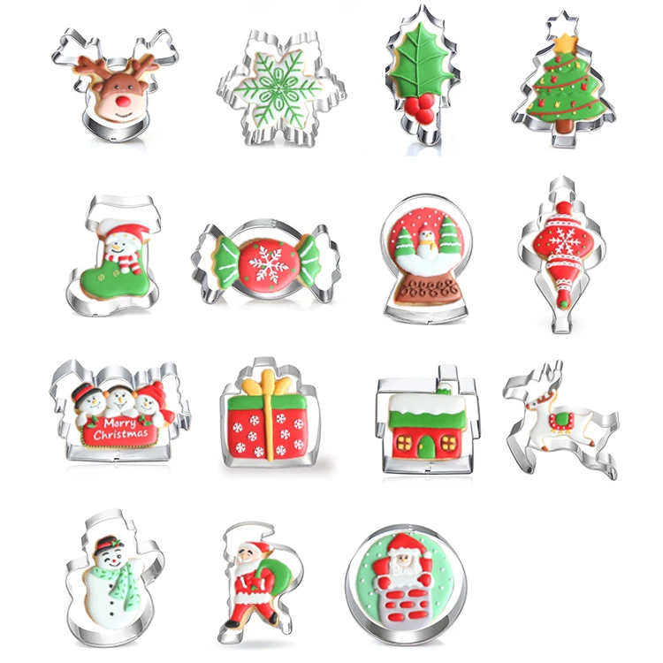 Amazon Hot Hand Baking Tools Christmas Tree Clock Cookie Cutter