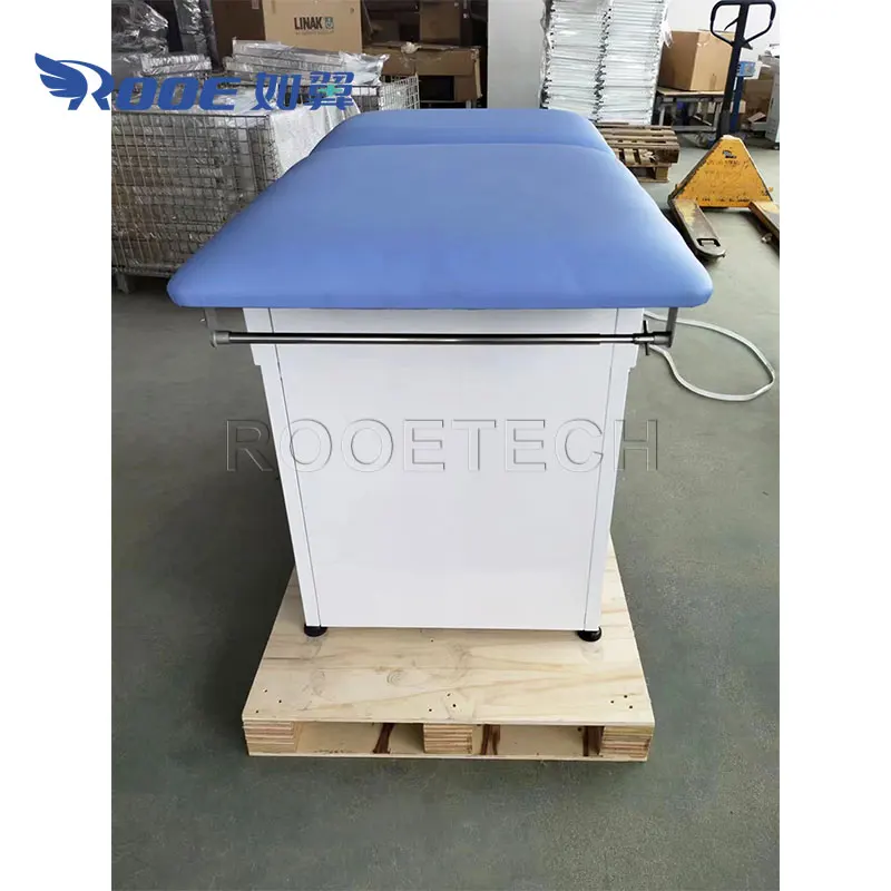 Cheap Price Gynecological Examination Chair with Stirrups and 2 Layers Storage Drawers
