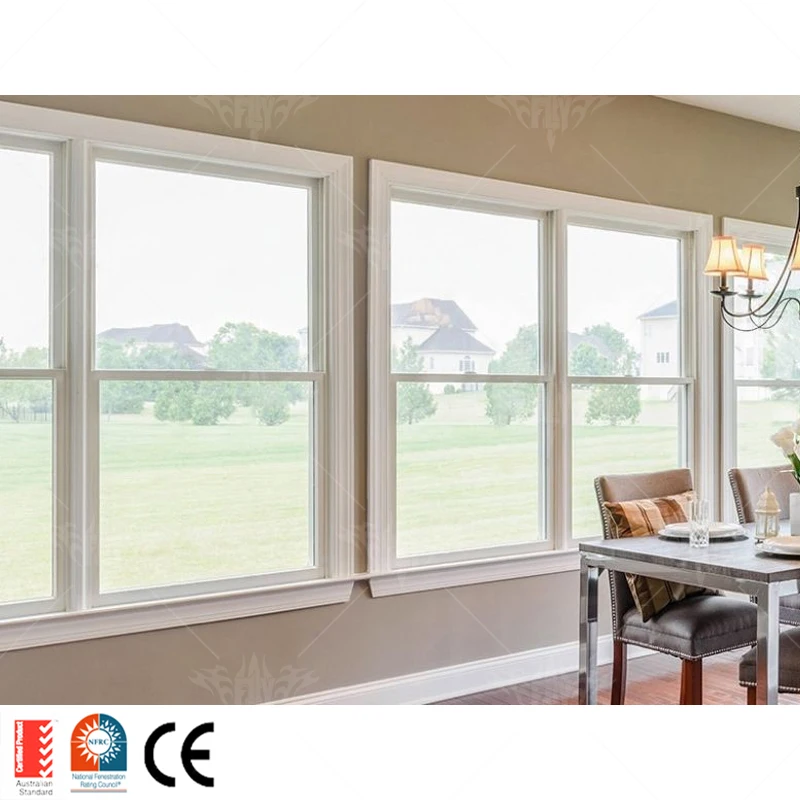 Top Single hung window roof double glazed aluminium awning window aluminum thermal break window casement glass windows