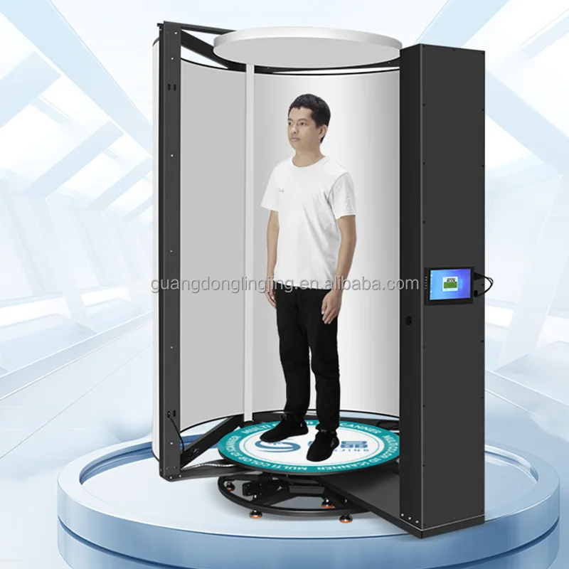 Ling Jing 800w Professional High-Precision High-Efficient Full Color Customizable Portraits Dolls Figurines 3D Portrait Scanner