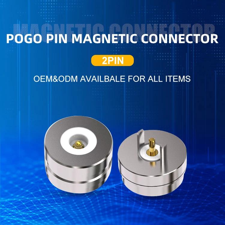 Factory Direct Sale 2 3 4 5 Pin Contact Probes Waterproof Pogo Pin 14Ga Magnetic Connector