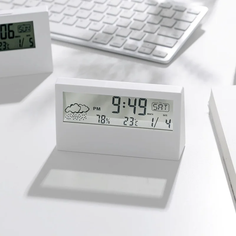 6-Inch Kitchen Digital Timer Waterproof 6-Digit Race Clock Double Sided Wall Mount Made of Plastic