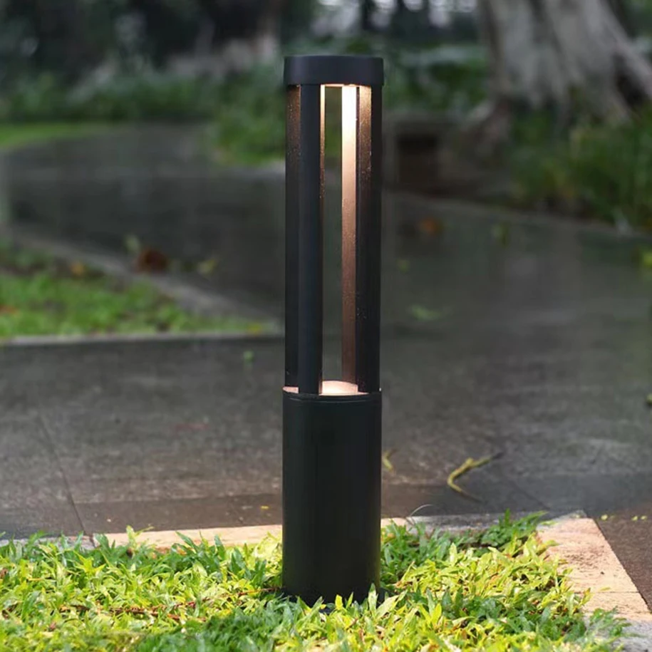 Modern Ip65 Waterproof Solar Lawn Lamp Low Voltage Outdoor Solar Garden Led Bollard Light For Hotel Lighting