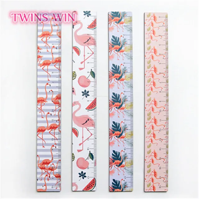 hot sale stationery products kids cartoon magnet ruler girls metal measuring promotion rulers 255