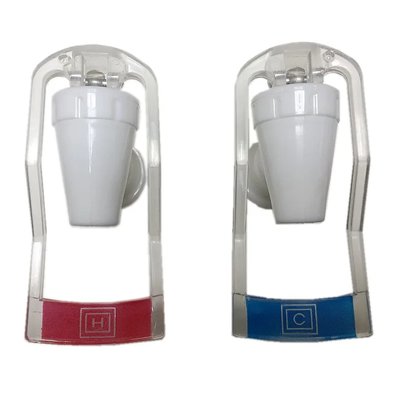Factory direct drinking fountains faucet push cup plastic nipple PP transparent water valve universal repair parts