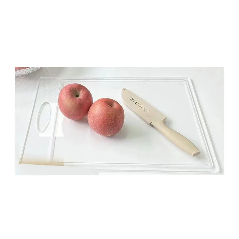 Custom Transparent Kitchen home cut fruits and vegetables cutting tool acrylic cutting board