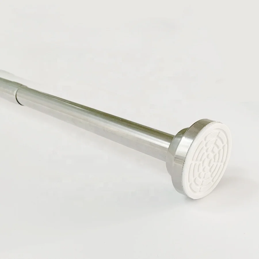 
2020 new design stainless steel decor shower tension rod extend tension pole spring 