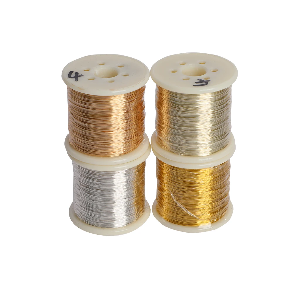 250g/Roll Anti Tarnish Brass Copper Wire Gold Silver Yarn DIY For Jewelry Necklace Bracelet Making Accessories Finding Material