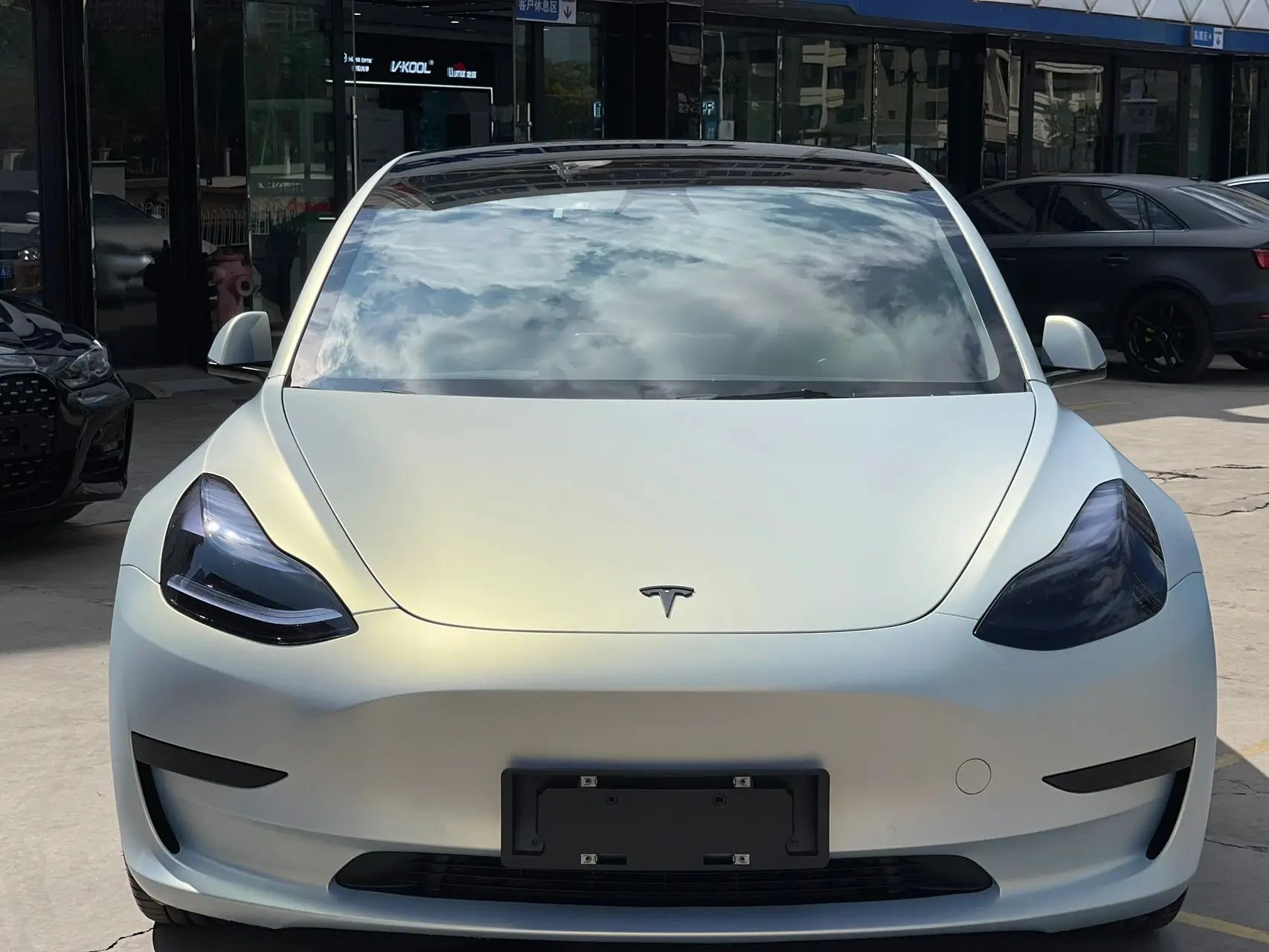 CARKOO PET Yuanfeng blue charm gold car wrap vinyl blue shift gold color car wrapping film