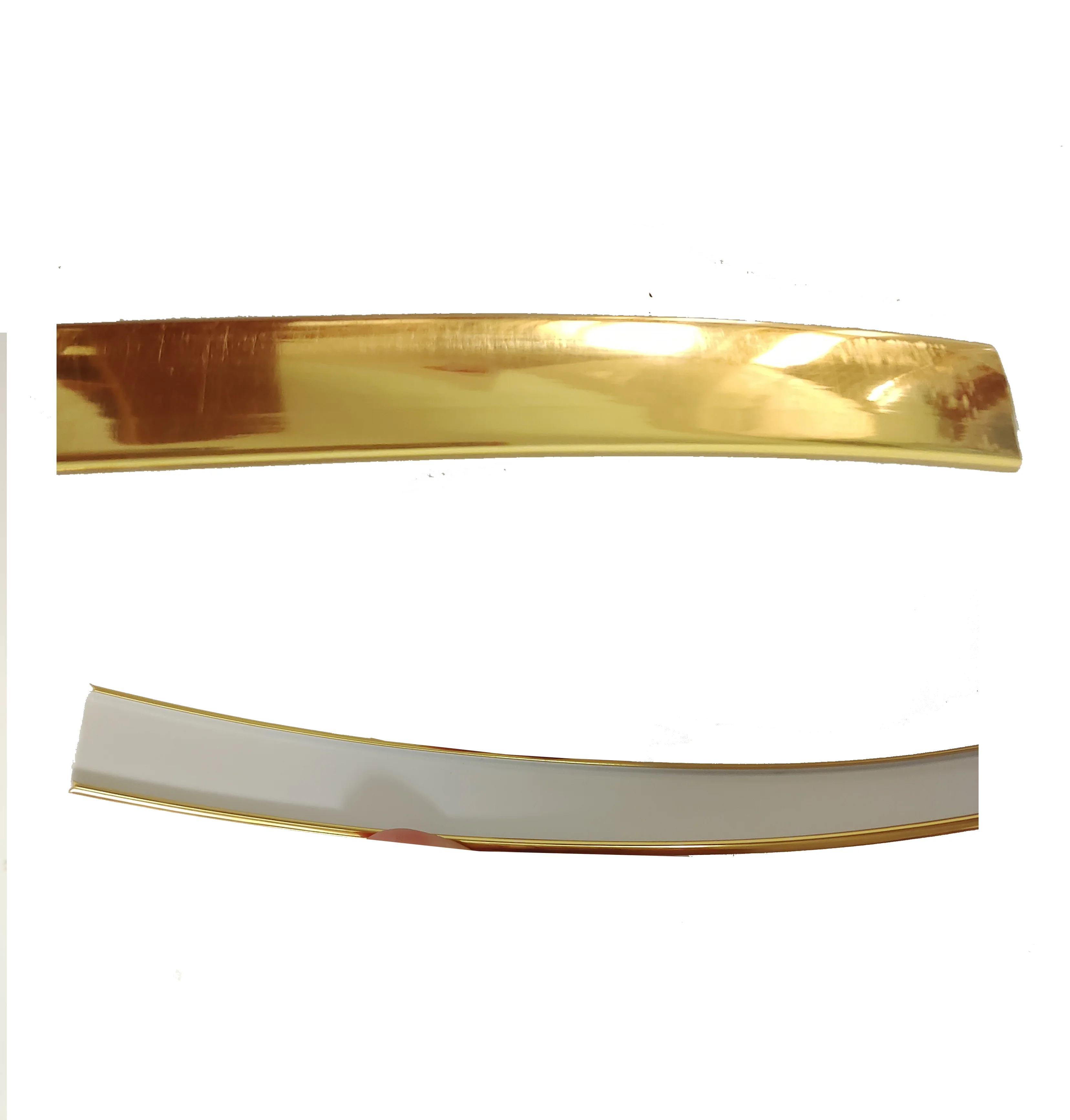 PVC Flexible Wall Gold Strip Tile Edge Banding Strip Decoration Trim Adhesive for Ceiling Door Mirror