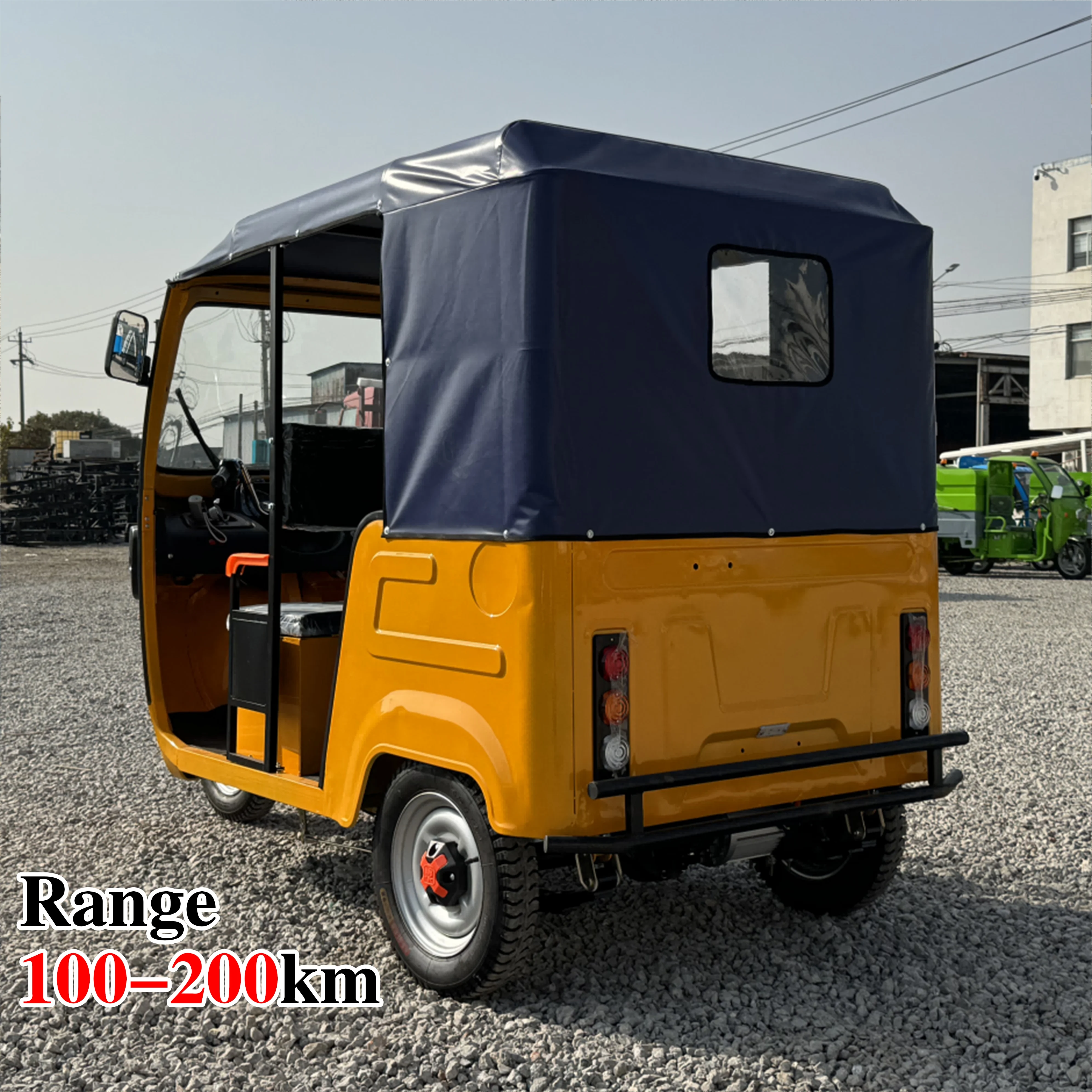 ZK3WY Factory Directly Supply 3 Wheel Tricycles Drum Brake Tuk Tuk e-Rickshaw Electric Tricycles For Passenger