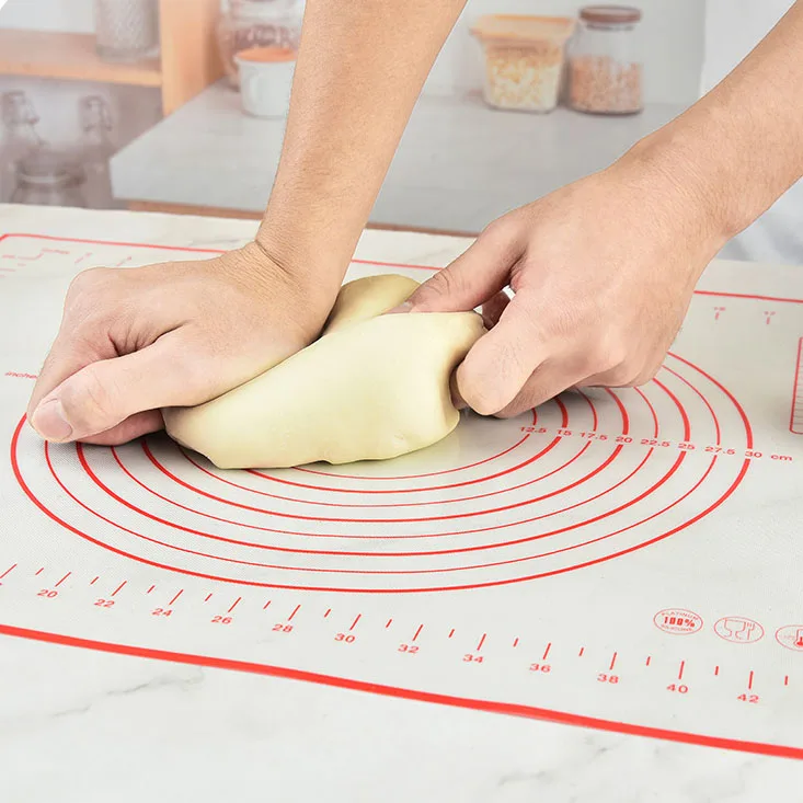 50*60CM Non Stick Pastry Board Large Coking Mold Anti-Slip With Measurement For Rolling Dough Pie Crust Pizza And Cookies