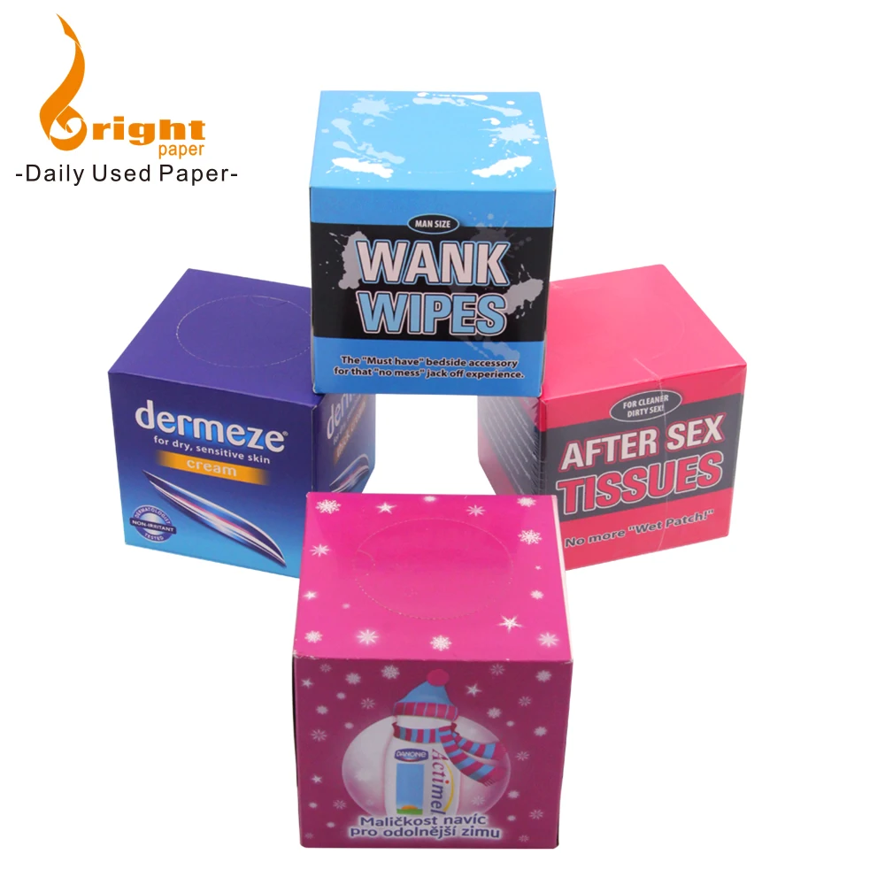 Highest Quality Logo Custom Cute cube Tissue Paper For Business, Spa, Office, School, Car with factory direct sale price