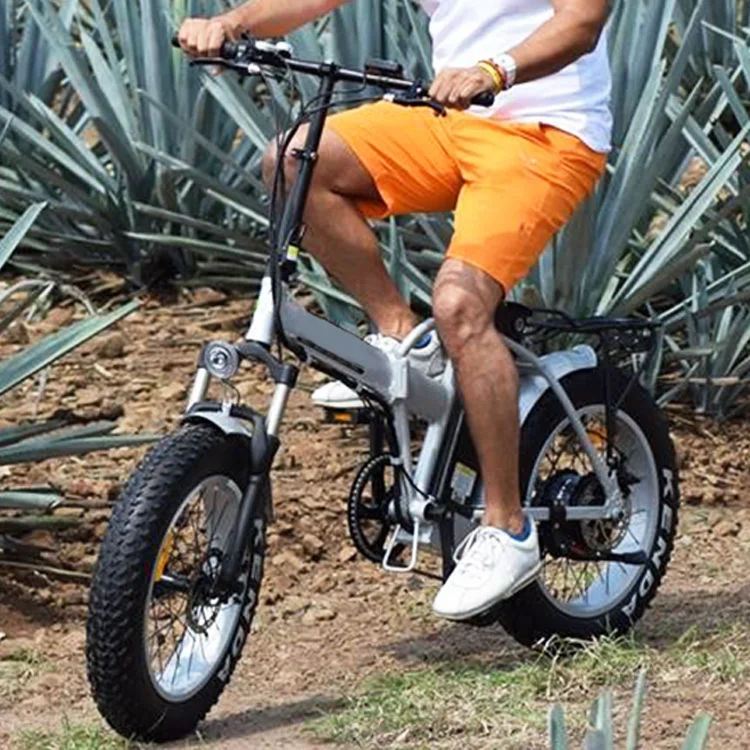 High Quality Ebike Foldable Electric Bicycle Integrated Lithium Battery 36V15Ah 500W Motor 7 Speed Fat Bike Electric