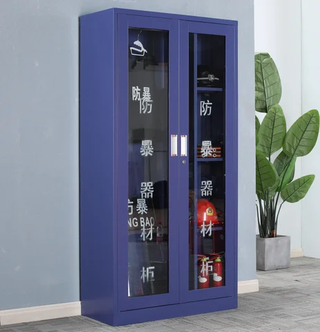 Blue metal hose cabinet cheap price for fire control cabinet