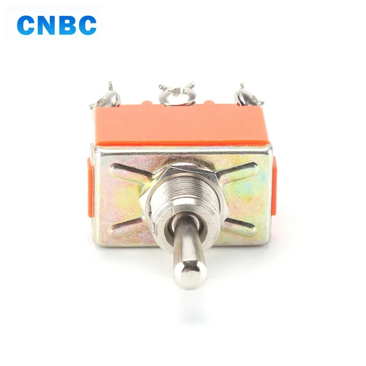 
12mm ON OFF ON 15A 250V toggle switch with 6 screw pins for car 