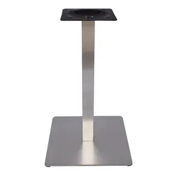 Jj-B025F-1 China Professional Adjustable Height Folding Square Dining Metal Stainless Steel Table Base
