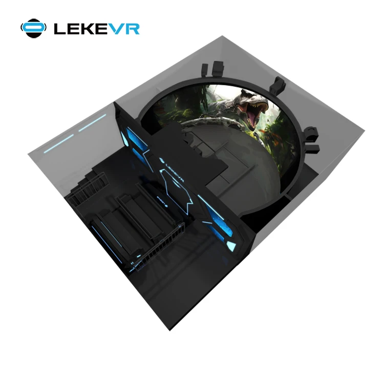 LEKE VR 3D Technology Amusement Park Indoor Virtual flying Cinema 6dof Motion Platform Flying Track Cinema for game center