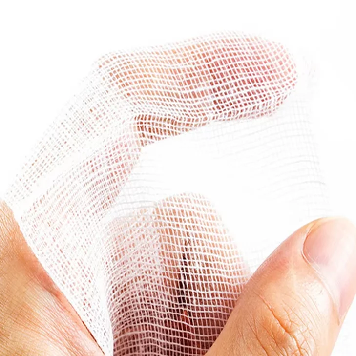 Хит продаж стерильный медицинский 100% для оказания первой помощи хлопок перевязочный материал впитывающий марлевый компресс ран