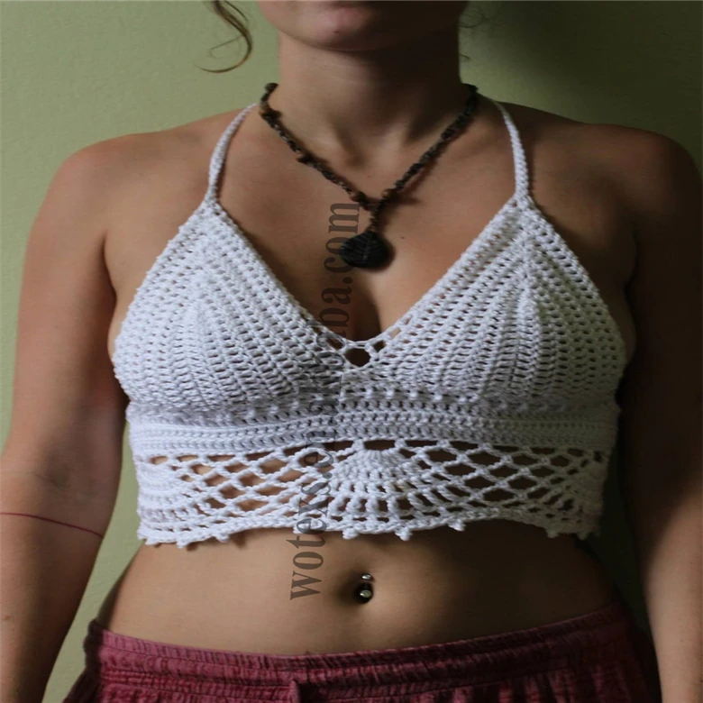 CL003 fashion style summer clothes summer crochet bikini beach wear gift Crochet ladies top