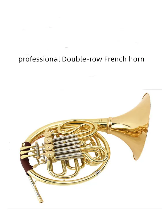 professional Double-row French horn in B flat /F with a French split horn orchestra trumpet for musician