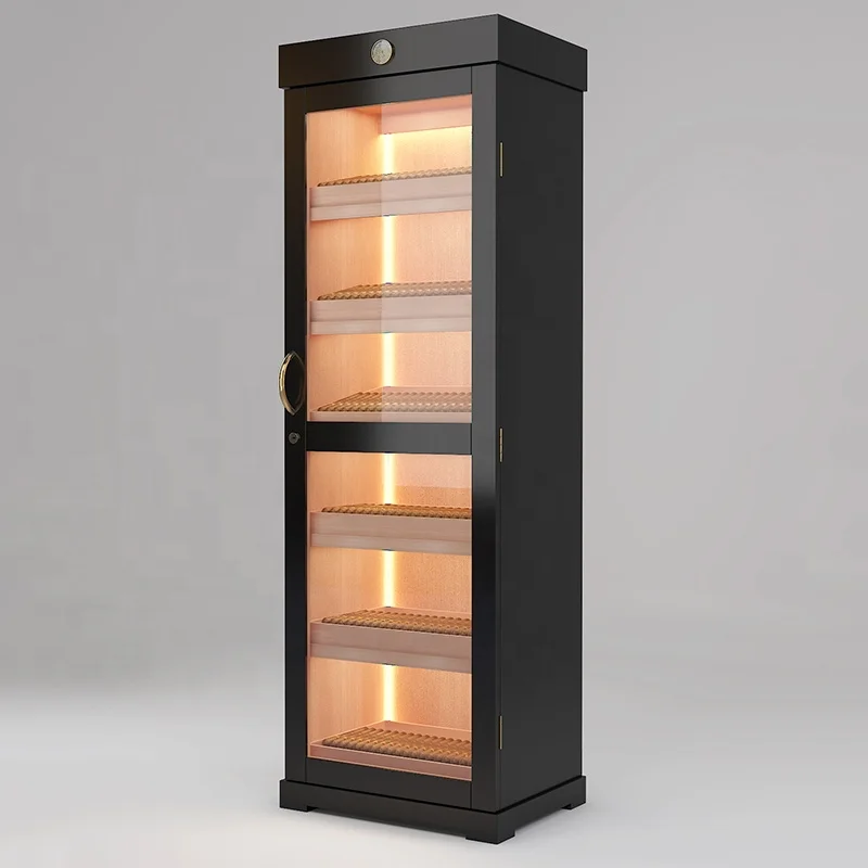 CIGAROL 2000pcs Capacity Precise Humidity Controlled Electronic Cigar Humidor Cabinet With Spanish Cedar Electronic Humidor