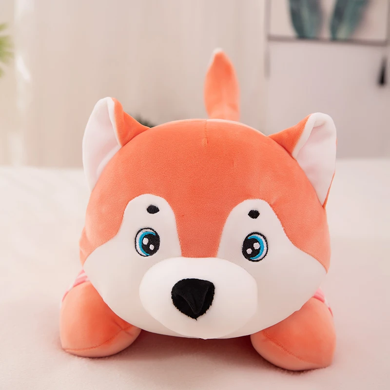 Wholesale animals stuffed soft pillow dolls Husky blanket plush toys for children