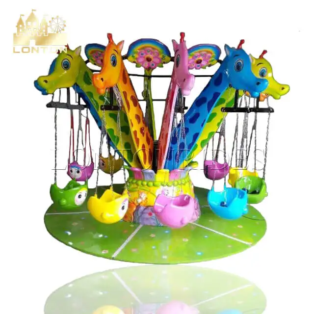 
Kids amusement park games colorful flying chair rides for sale 