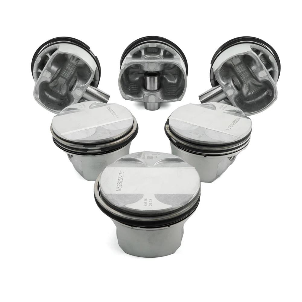 Auto spare parts diesel engine piston assembly piston rings & parts forged pistons for BMW N52B25 11257561850