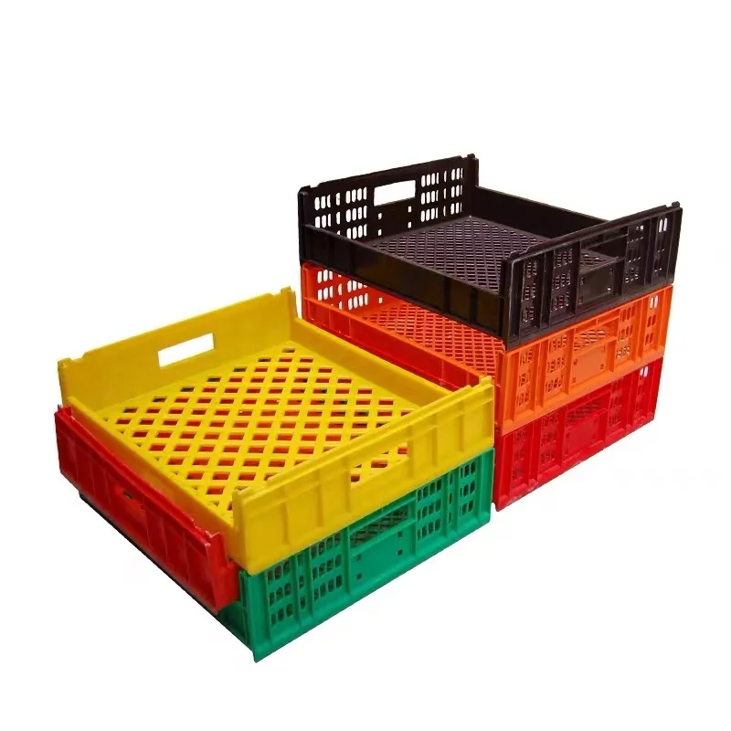 Bossda supply Plastic cake Box Bakery food Crate  plastic bread tray for pastry storage