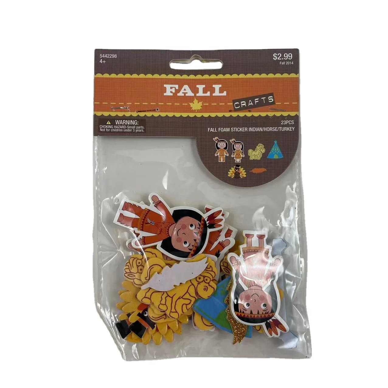 Unique customized Indian/Horse/Turkey foam stickers EVA foam stickers