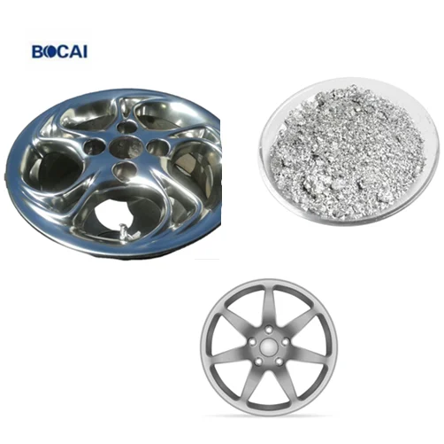 Car Wheel Chrome Effect Metallized Mirror Aluminium  Paste Pigment