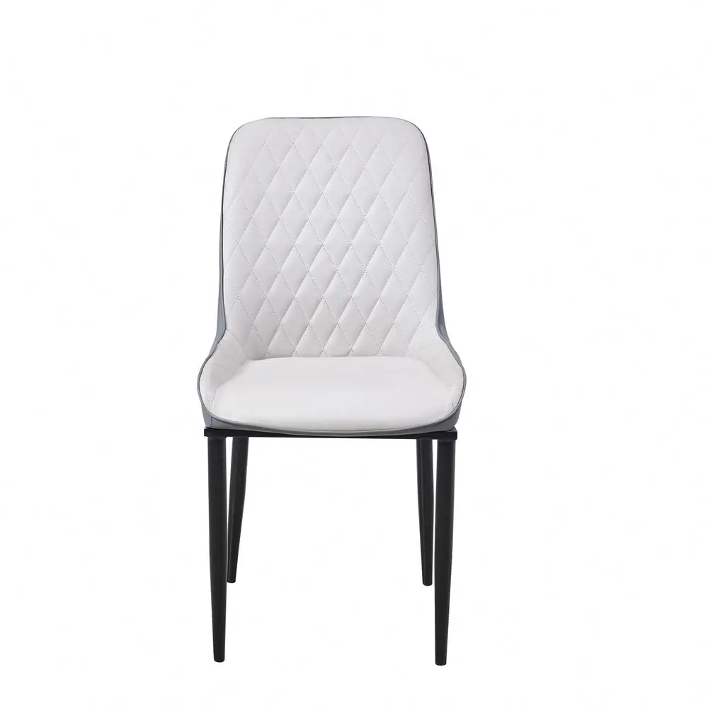 High Quality Dining Kitchen Chair Leather Fabric Wood Leg Upholstered Dining Chair