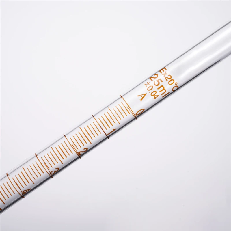 Laboratory Disposable Sterile Glass Clear Digital Acid Burette 50ml Acid Buret with PTFE Stopcock