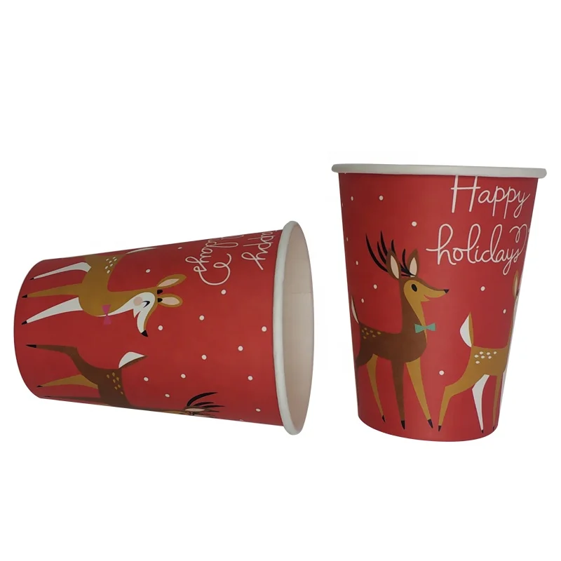 
Cartoon Printing Single Wall 7oz 8oz 9oz 16oz Disposable Eco Coffee Paper Cups 