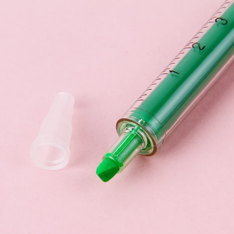 Novelty Syringe shape highlighter needle tube shape highlighter Doodle marker