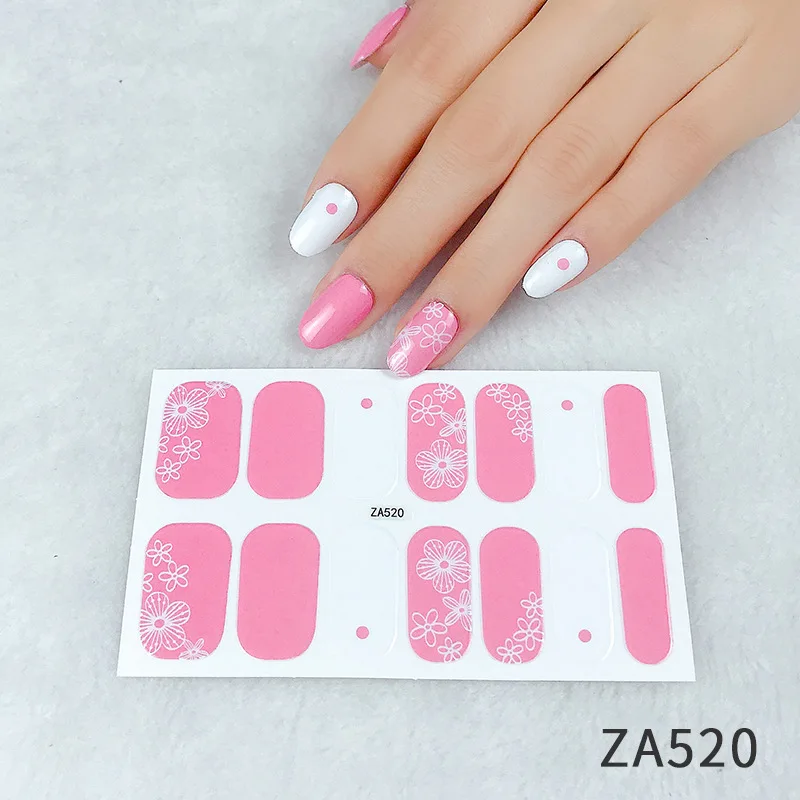 new arrival 2021 Hot Sale Professional 3D Nail Sticker Decals Laser Multi-design DIY Stickers Nail Art Decoration