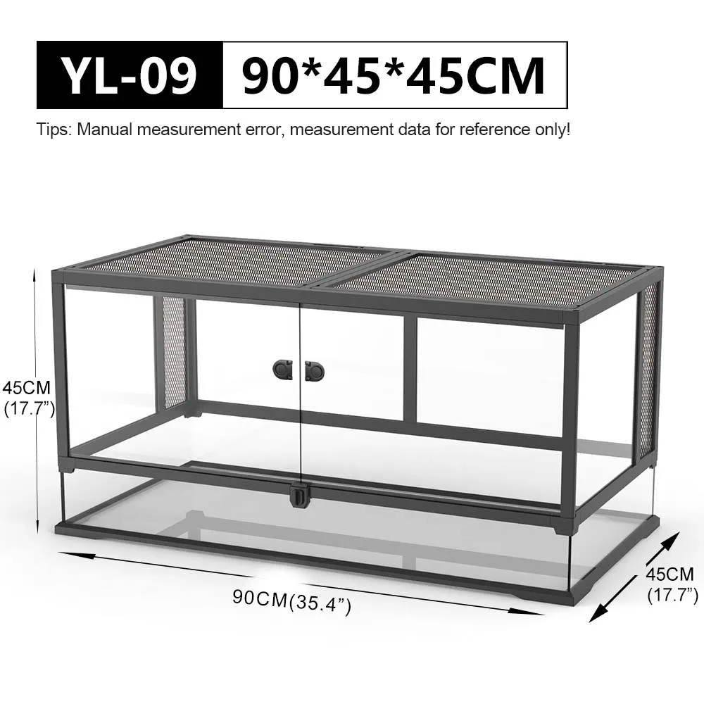 NOMOY PET Reptile glass terrarium rainforest for Bearded Dragon Tortoise Reptile Amphibian