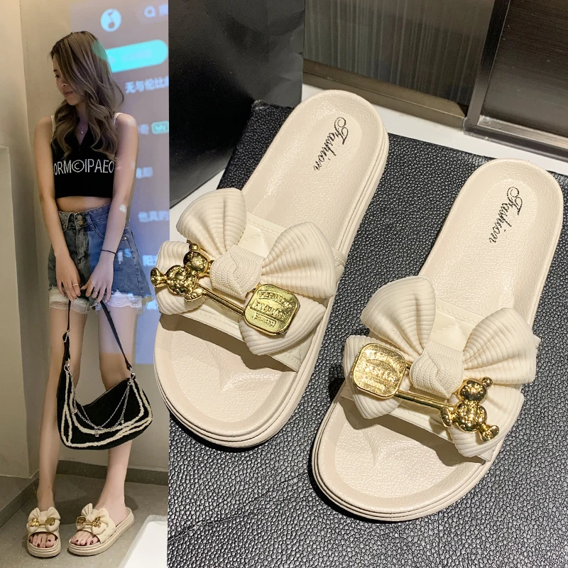 High quality PVC Women Sandals outdoor fashion Slides Slippers For Ladies Women Flat Sandals with best service and low price