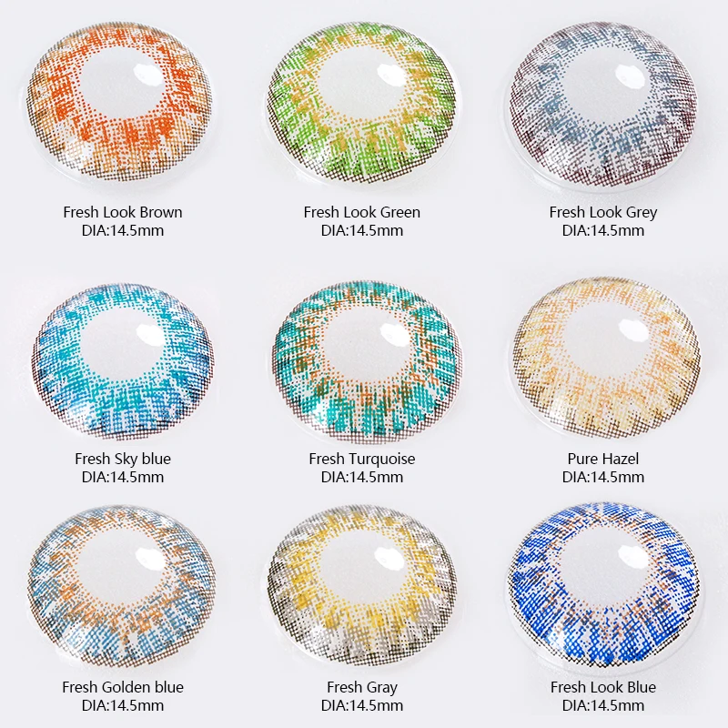 Mill Creek yearly disposable color contact lens big eyes lens candy anime colored contact lenses