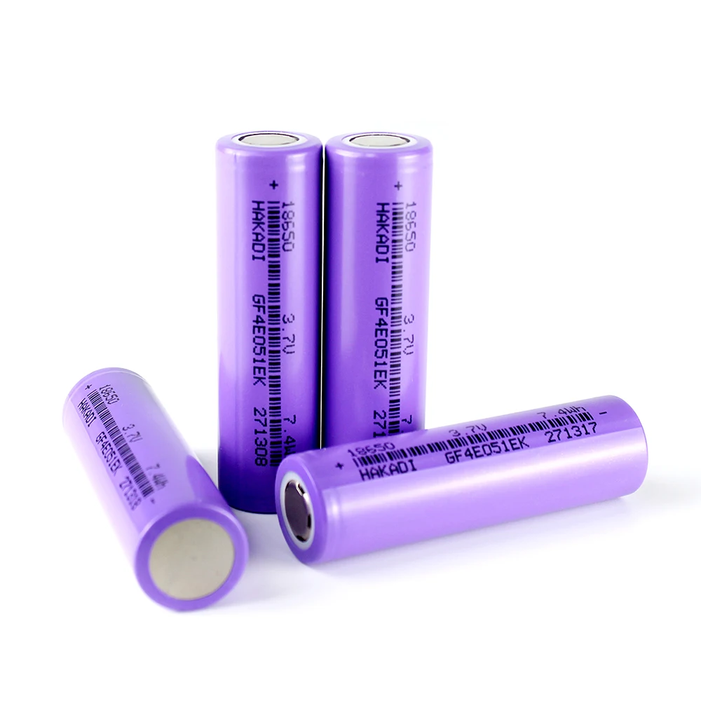 HAKADI 3.7V 2000mah A Grade 18650 Lithium-ion  Rechargeable Batteries for Electric scooters Bike Fans Drones Energy Storage
