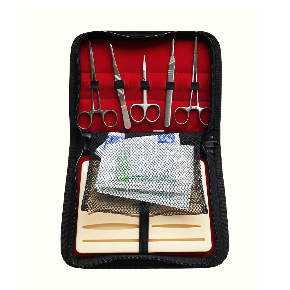 Medical Teaching 4 Layers Suture Pad Human Skin Training Model Suturing Practice Kit