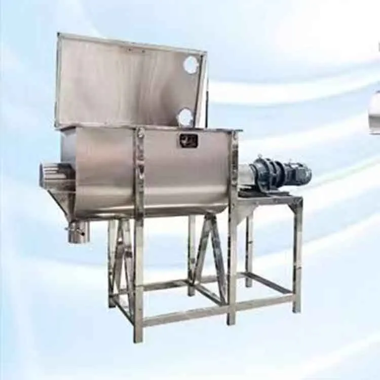 Stainless steel Industrial Ribbon Blender Animal Feed Mixing machine / poultry cattle feed mixer