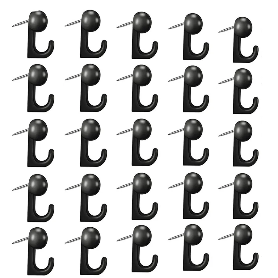 50 шт./кор. крючки пластик головки Pin Tacks чистые стены чертежная кнопка висит ногтей Декоративные Канцелярские