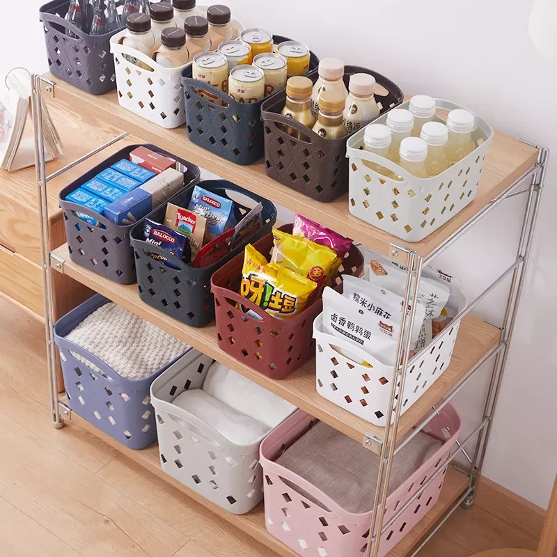 GREENSIDE Fashion Design Multi-size Stable Exquisite Plastic Storage Basket for storage